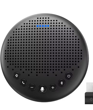 Draadloze Conferentie Speakerphone met 3 Microfoons – 360° Bluetooth Vergaderluidspreker