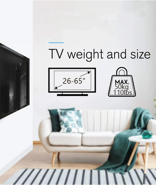 Universele TV Muurbeugel 26-63 inch – Platte Laag Profiel TV Houder