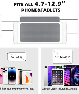 Verstelbare Tablet Vloerstandaard 360° Draaibaar – Aluminium Houder