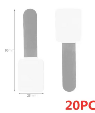 Herbruikbare Kabelorganizer Klittenband – Set Kabelbinders voor Draadbeheer