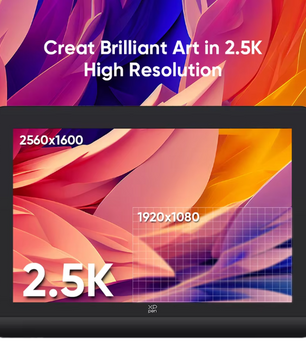 Grafische Tekentablet Monitor 16 Inch – 2.5K Display met Stylus