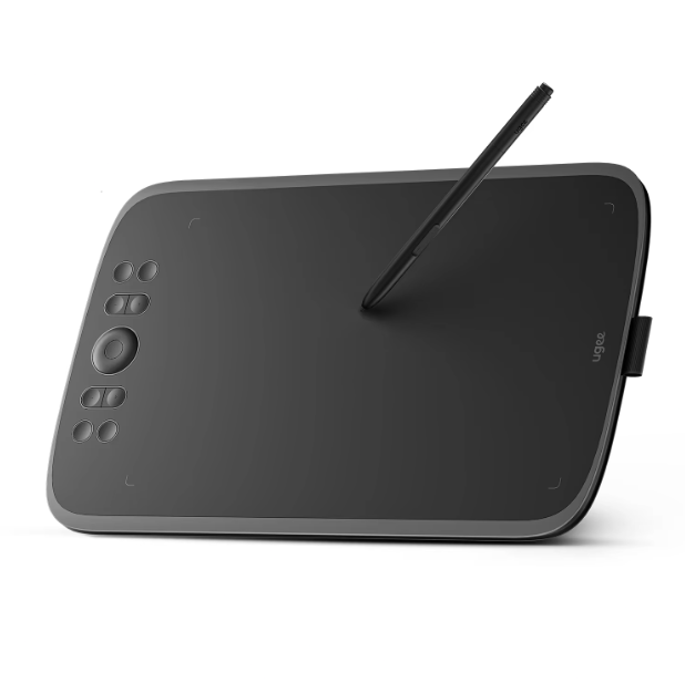 Grafische Tekentablet 10 Inch met 16K Drukniveaus, 8 Sneltoetsen en Scroll Wheel