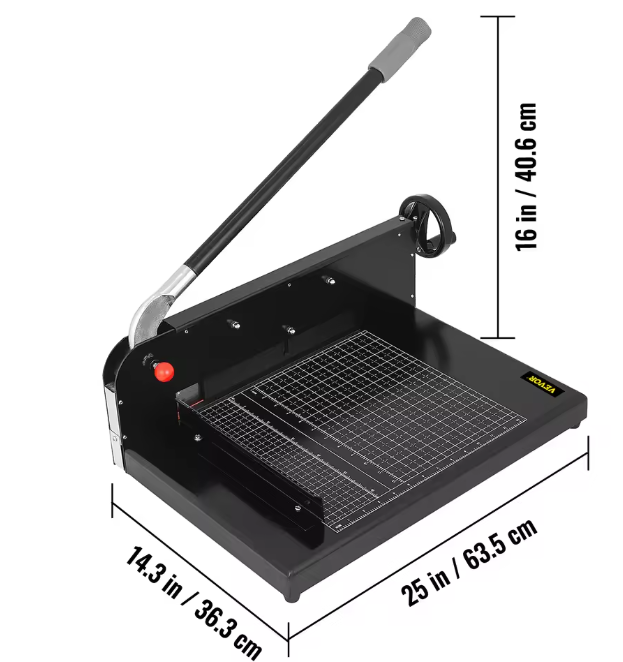 A4 Handmatige Guillotine Papiersnijder – Heavy Duty 300 Vel Stapelsnijder
