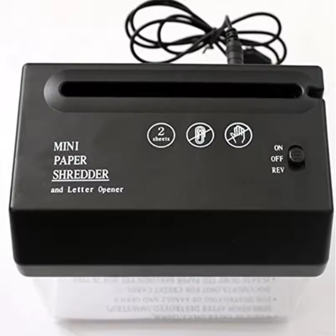 Draagbare Mini Papierversnipperaar USB – Compacte Document Shredder