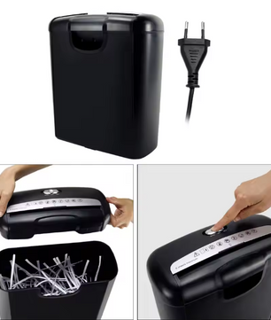 Cross-Cut Papierversnipperaar A4 – Micro-Cut Document en Kaart Shredder