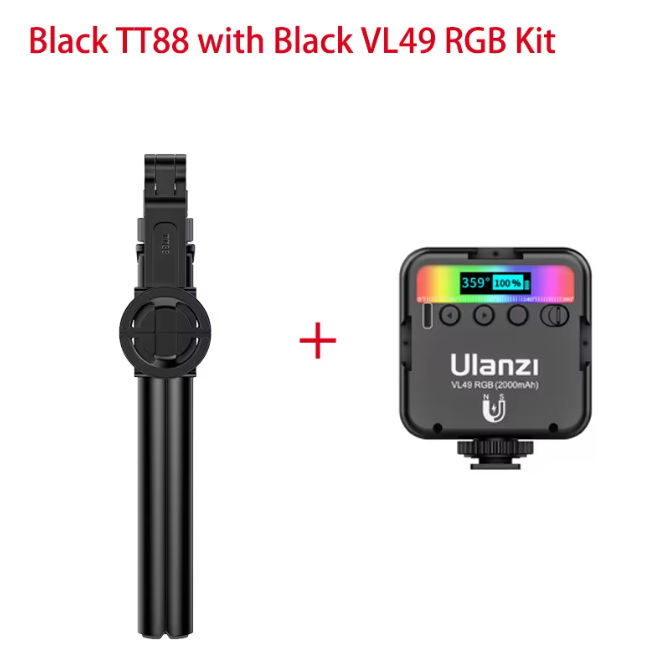 Overhead Selfie Stick en Telefoon Statief 1,44m – Bluetooth Remote