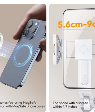 Overhead Selfie Stick en Telefoon Statief 1,44m – Bluetooth Remote