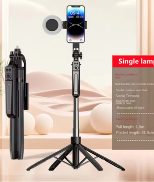 Bluetooth Selfie Stick Statief – Uitschuifbare Telefoonhouder met Afstandsbediening