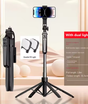 Bluetooth Selfie Stick Statief – Uitschuifbare Telefoonhouder met Afstandsbediening