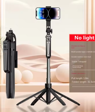 Bluetooth Selfie Stick Statief – Uitschuifbare Telefoonhouder met Afstandsbediening