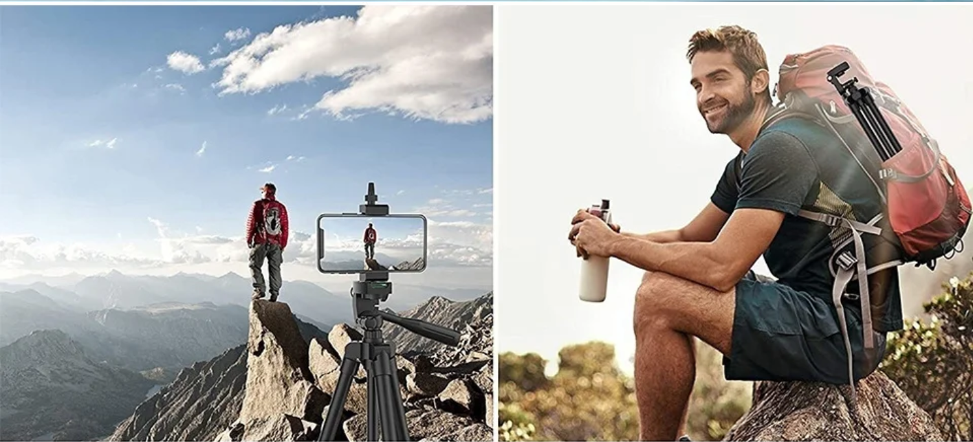 Aluminium Camera en Telefoon Statief 140 cm – Pan Head Tripod