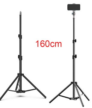 Live Streaming Camera en Telefoon Statief 160 cm – Metalen Verstelbare Tripod