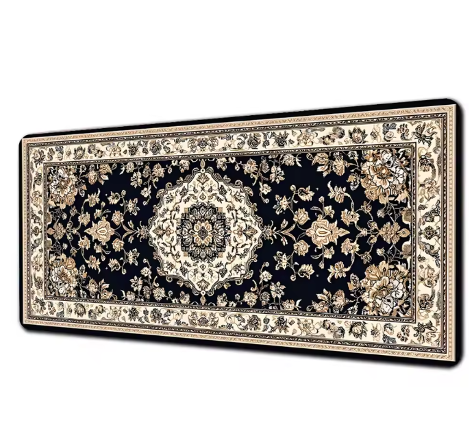 Retro Perzisch Tapijt Gaming Muismat – XXL Bureau en Toetsenbord Onderlegger Antislip