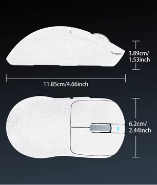 Ultralichte Tri-Mode Draadloze Gaming Muis – Koolstofvezel Design en 24.000 DPI Precisie
