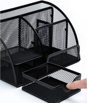 Metalen Pennenhouder Groot Formaat – Bureau Organizer voor Kantoor en School