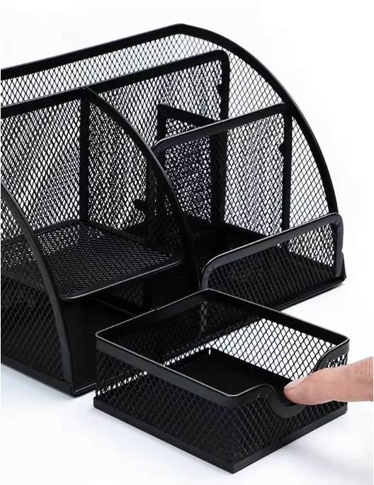 Metalen Pennenhouder Groot Formaat – Bureau Organizer voor Kantoor en School