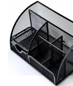 Metalen Pennenhouder Groot Formaat – Bureau Organizer voor Kantoor en School