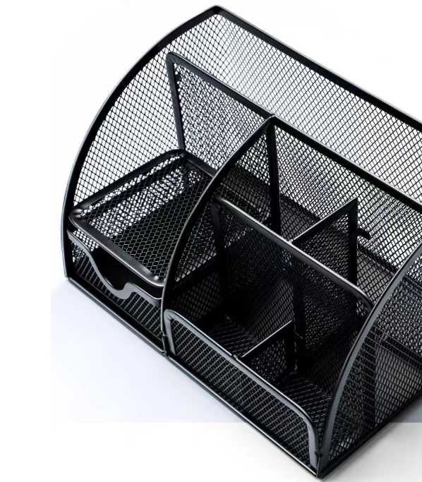 Metalen Pennenhouder Groot Formaat – Bureau Organizer voor Kantoor en School