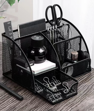 Metalen Pennenhouder Groot Formaat – Bureau Organizer voor Kantoor en School