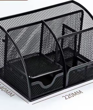 Metalen Pennenhouder Groot Formaat – Bureau Organizer voor Kantoor en School