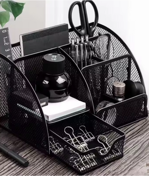 Metalen Pennenhouder Groot Formaat – Bureau Organizer voor Kantoor en School