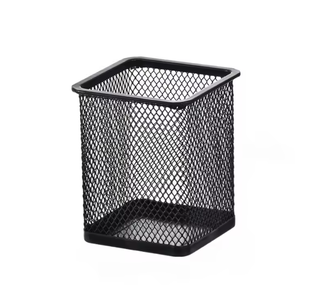Zwarte Mesh Bureau Organizer – Multifunctionele Pennenhouder voor Kantoor en Bureau