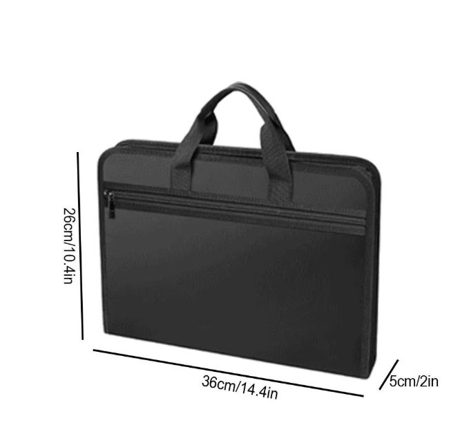 A4 Vuurvaste Documententas met Ritssluiting – Waterdichte Accordeon Dossiermap met 26 Vakken