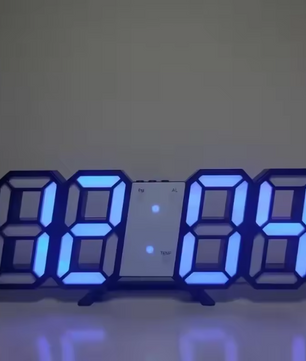 3D LED Digitale Wekker en Wandklok – Tijd, Datum en Temperatuur Display