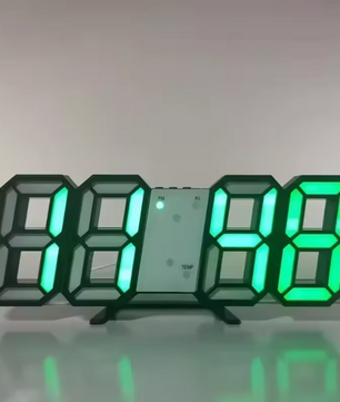 3D LED Digitale Wekker en Wandklok – Tijd, Datum en Temperatuur Display