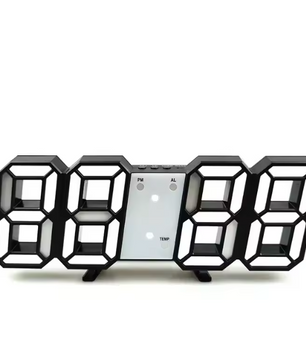 3D LED Digitale Wekker en Wandklok – Tijd, Datum en Temperatuur Display