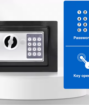 Digitale Elektronische Kluis 4,6L – Stalen Veiligheidskluis met Pincode en Sleutels