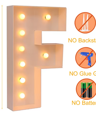 Grote Letter LED Lichtbox 91,5 cm – DIY Ballonvuldoos voor Feestdecoratie