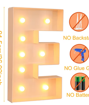 Grote Letter LED Lichtbox 91,5 cm – DIY Ballonvuldoos voor Feestdecoratie