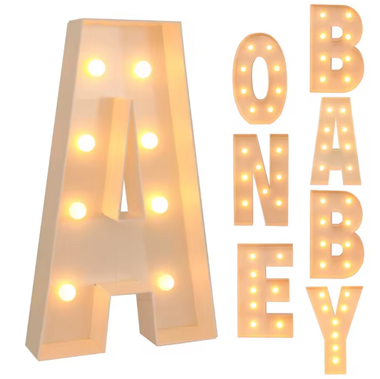 Grote Letter LED Lichtbox 91,5 cm – DIY Ballonvuldoos voor Feestdecoratie