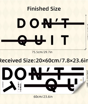 Motiverende Quote Muursticker “Do It” – Verwijderbare PVC Wanddecoratie voor Woonkamer en Slaapkamer