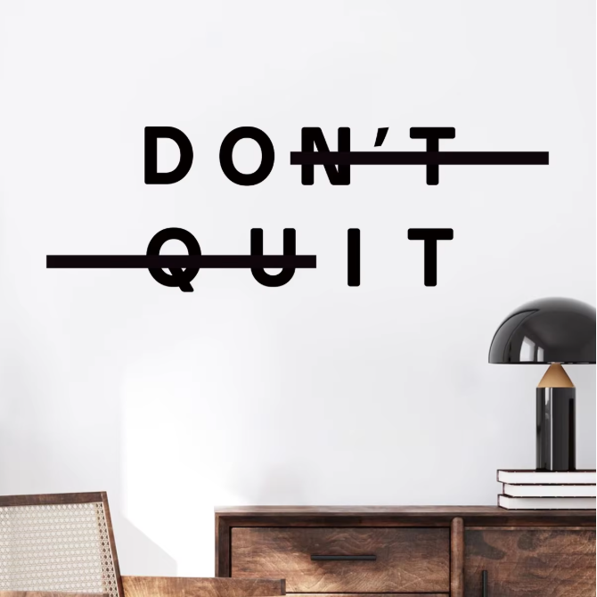Motiverende Quote Muursticker “Do It” – Verwijderbare PVC Wanddecoratie voor Woonkamer en Slaapkamer