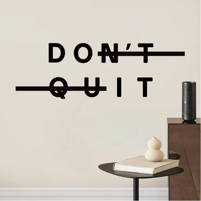 Motiverende Quote Muursticker “Do It” – Verwijderbare PVC Wanddecoratie voor Woonkamer en Slaapkamer
