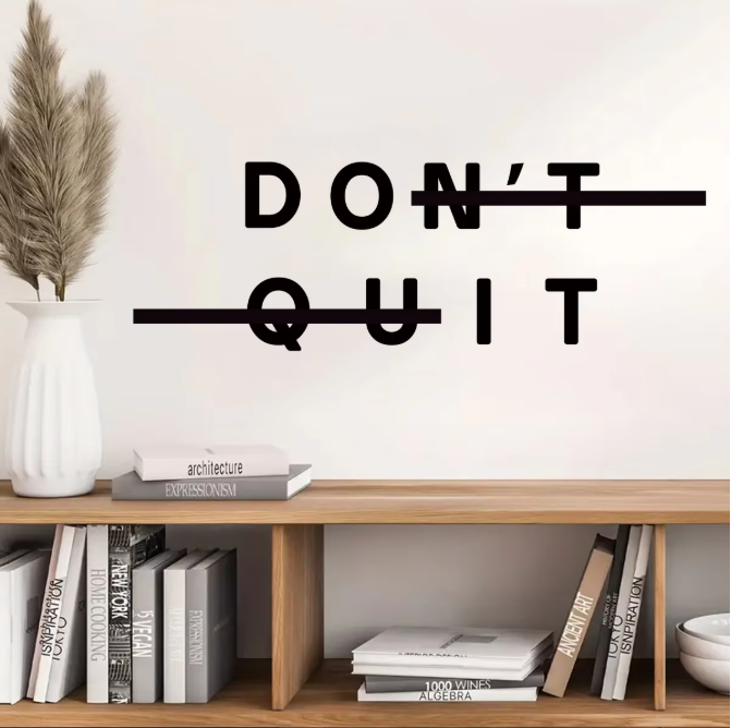 Motiverende Quote Muursticker “Do It” – Verwijderbare PVC Wanddecoratie voor Woonkamer en Slaapkamer