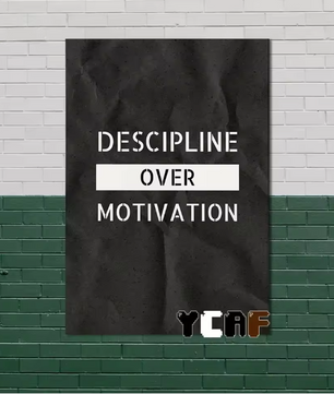 Motiverende Gym Quote Canvas Poster – Minimalistische Zwart Wit Wanddecoratie