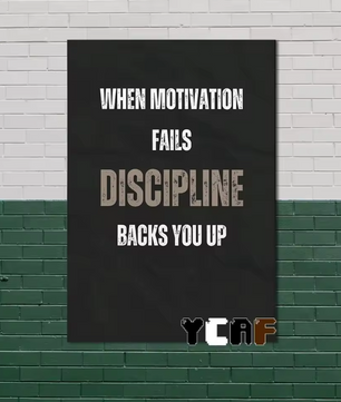 Motiverende Gym Quote Canvas Poster – Minimalistische Zwart Wit Wanddecoratie