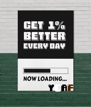 Motiverende Gym Quote Canvas Poster – Minimalistische Zwart Wit Wanddecoratie