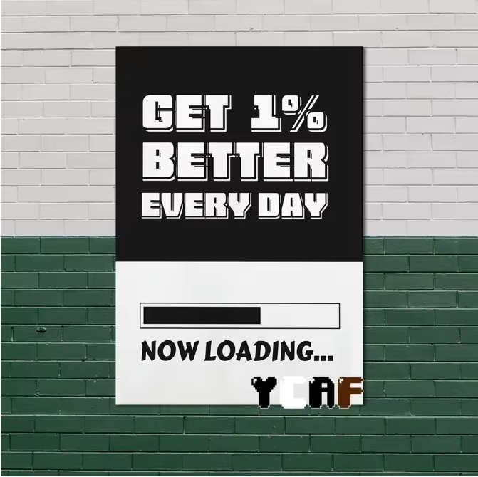 Motiverende Gym Quote Canvas Poster – Minimalistische Zwart Wit Wanddecoratie