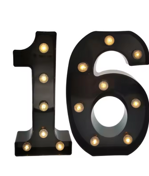 Set van 2 LED Verjaardagsnummers – Verlichte Cijfer Decoratie voor Feest en Jubileum