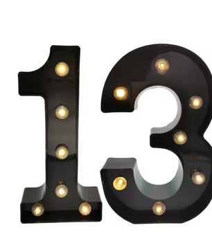 Set van 2 LED Verjaardagsnummers – Verlichte Cijfer Decoratie voor Feest en Jubileum