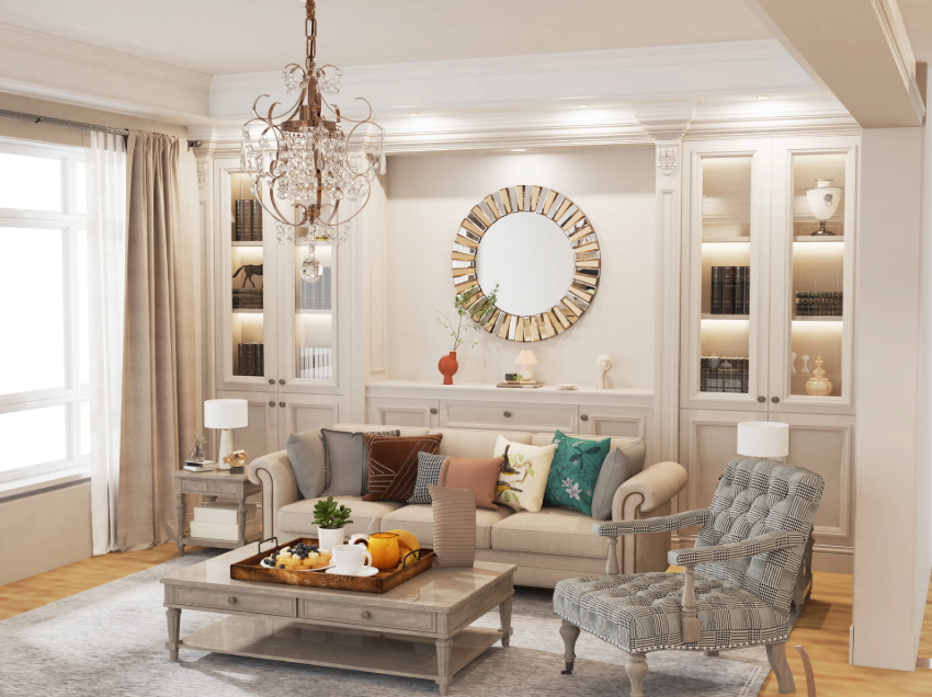 Ronde Wandspiegel XL – Decoratieve Spiegel voor Hal, Badkamer en Woonkamer