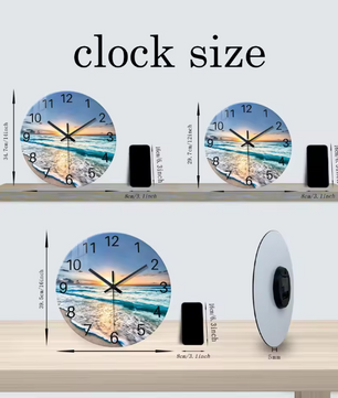 Moderne Marmerlook Wandklok van Gehard Glas – Stille Quartz Klok voor Woonkamer