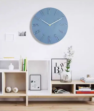 Scandinavische Wandklok 30 cm – Moderne Stille Quartz Muurklok