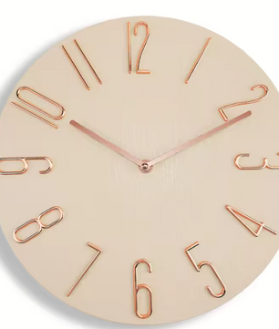 Scandinavische Wandklok 30 cm – Moderne Stille Quartz Muurklok