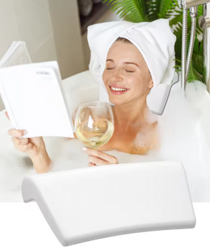 Ergonomisch Badkussen met Hoofdsteun – Waterdicht Antislip Badkussen voor Badkuip en Spa