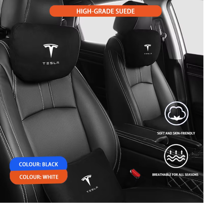 Auto Hoofdsteun en Lendenkussen Set – Ergonomisch Nek- en Rugkussen voor Autostoel